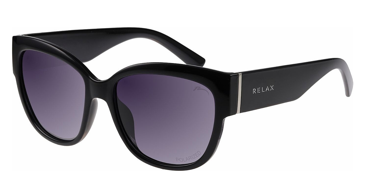 очки Relax Flora - R0364A/Shiny Black/Grey/Polarized - women´s