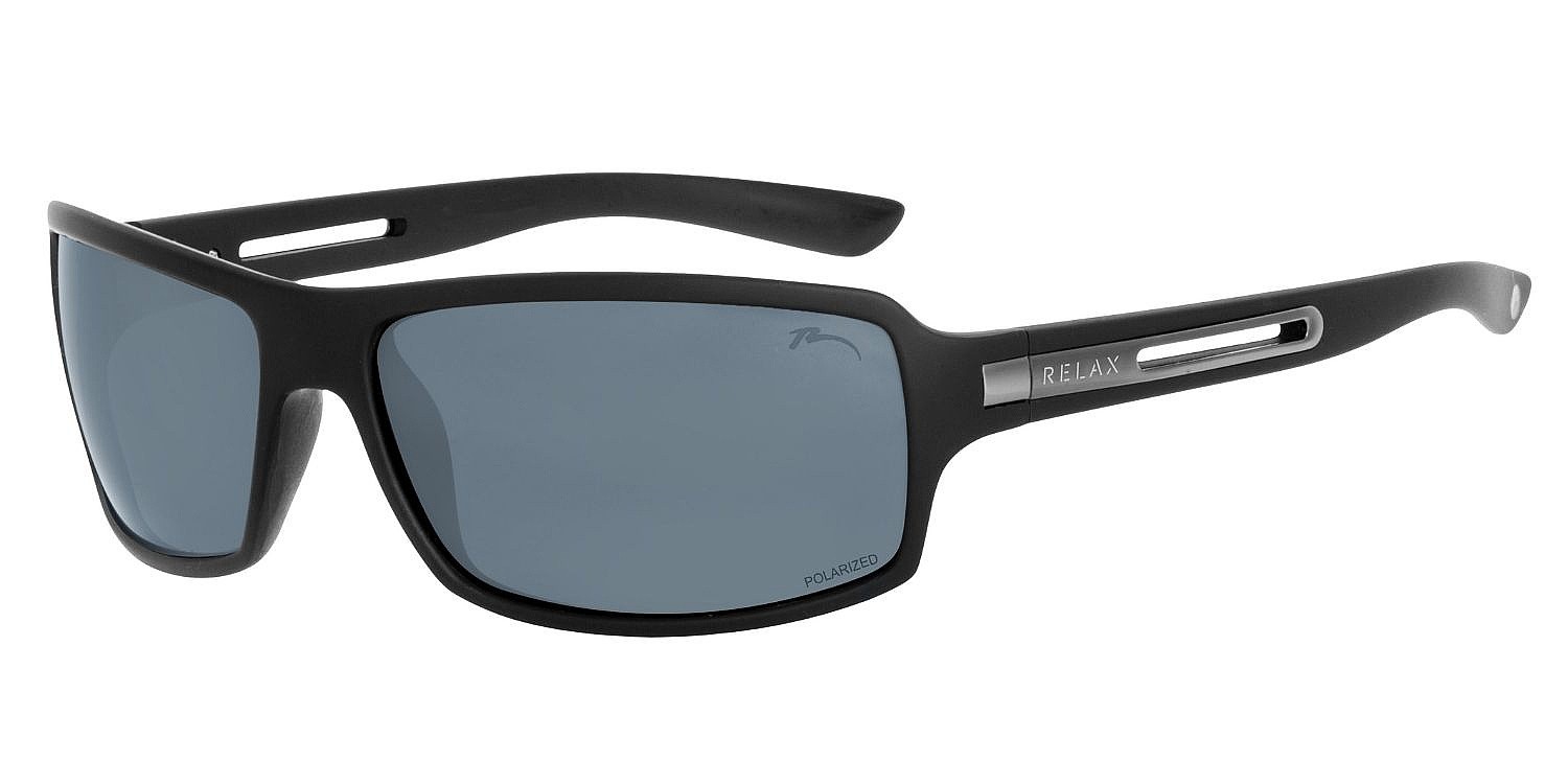 des lunettes Relax Lossin - R1105F/Matte Black/Cloud Gray/Polarized - men´s