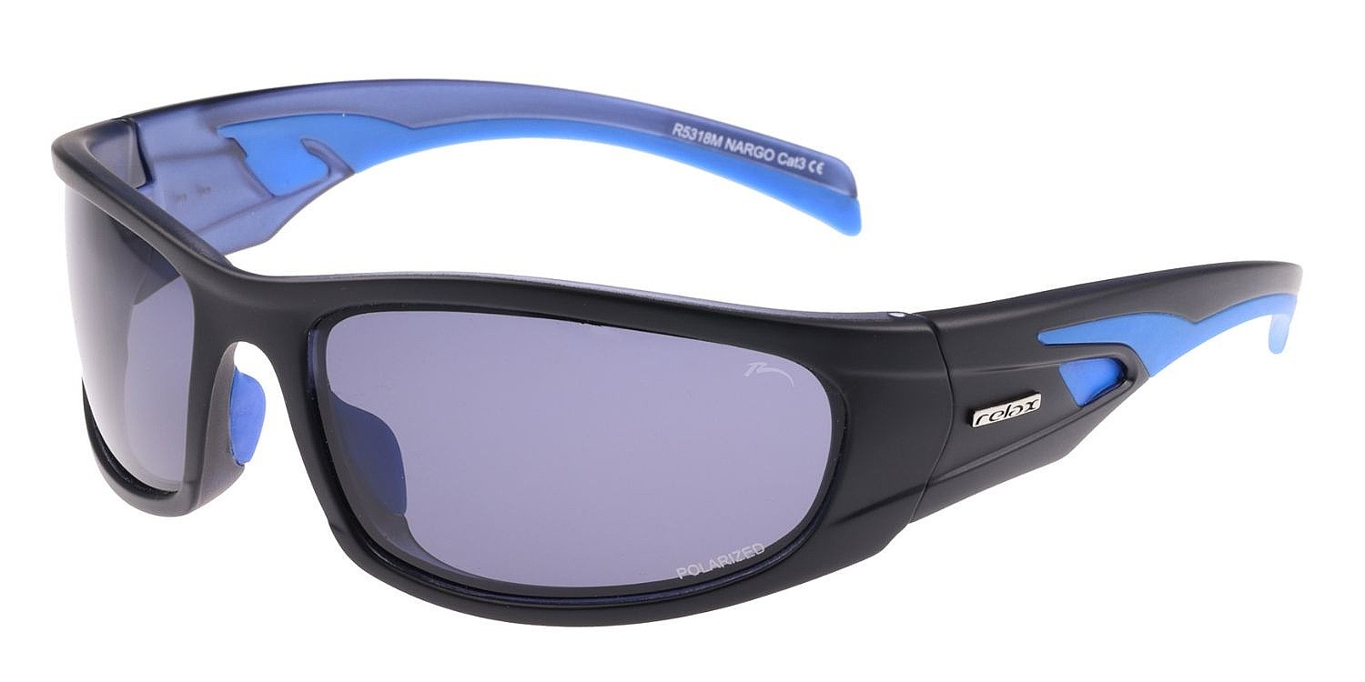 des lunettes Relax Nargo - R5318M/Matte Black/Blue/Grey/Polarized