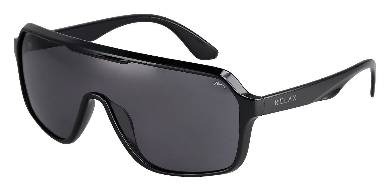 okulary Relax Tube - R2366B/Gloss Black/Grey