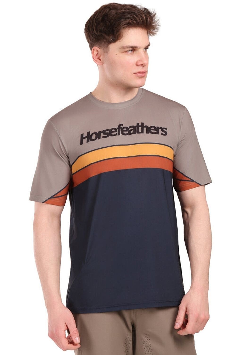 trøje Horsefeathers Quantum - Indigo/Taupe - men´s