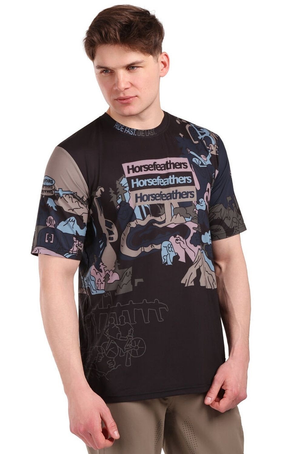 tröja Horsefeathers Quantum - Doodle - men´s