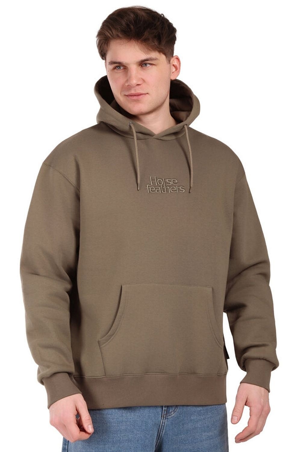 mikina Horsefeathers Darby - Fossil - men´s