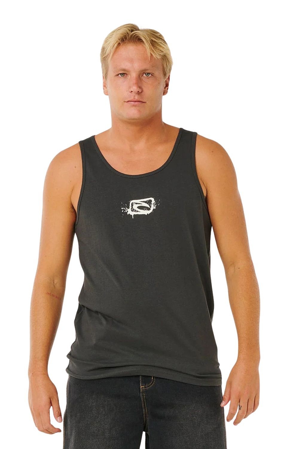 podkoszulek Rip Curl Medina Inner Visions - Washed Black - men´s