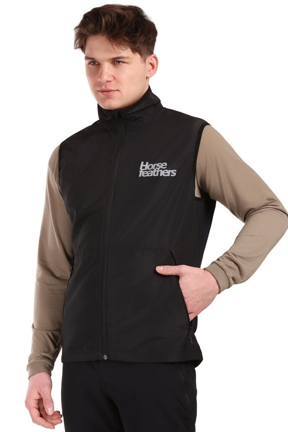 vest Horsefeathers Hill - Black - men´s