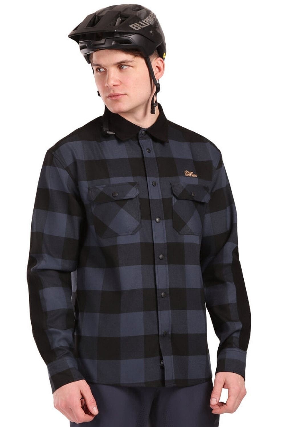 camicia Horsefeathers Prom LS - Indigo - men´s