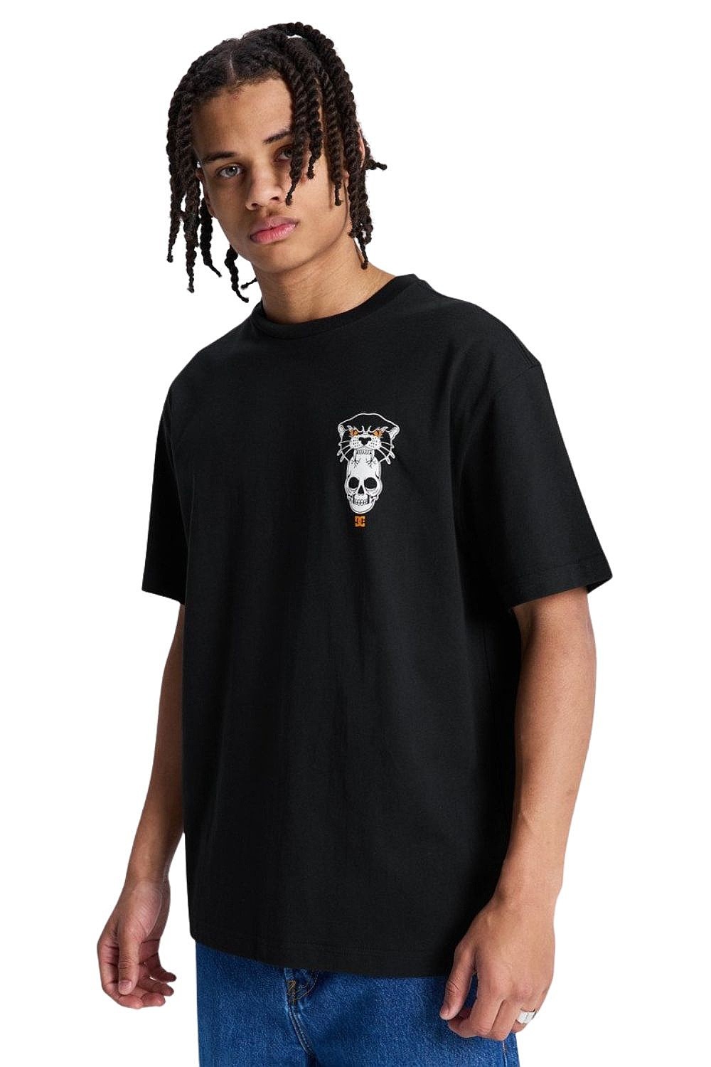 camisa DC Tiger Bite Hss - KVJ0/Black - men´s