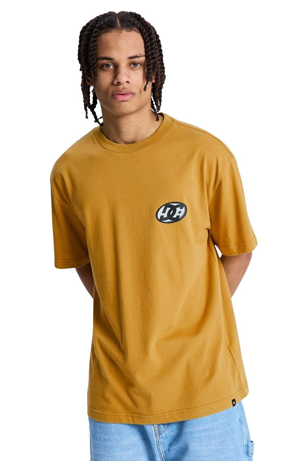 camisa DC Fast Bubble Hss - GKH0/Golden Olive - men´s