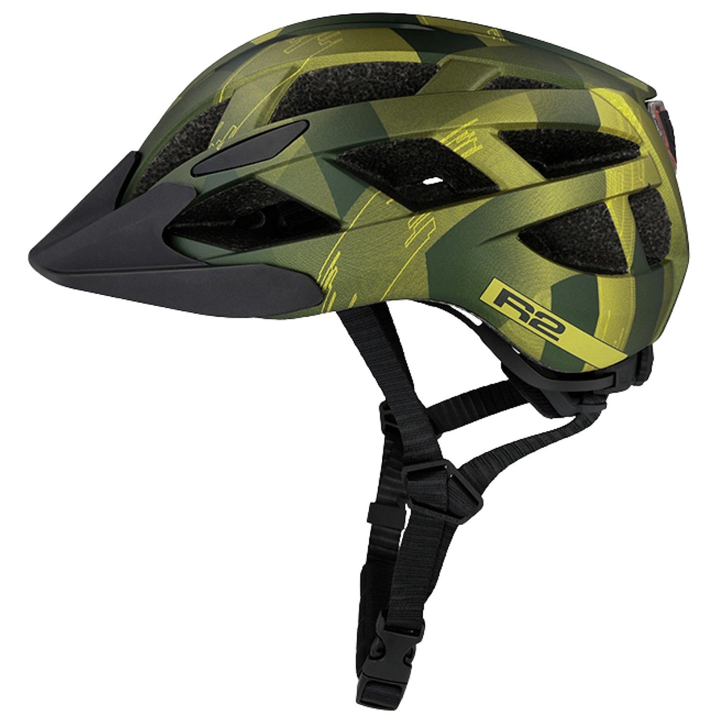 Helm R2 Lumen - ATH20A2/Dark Green/Dark Gold Matt - unisex junior