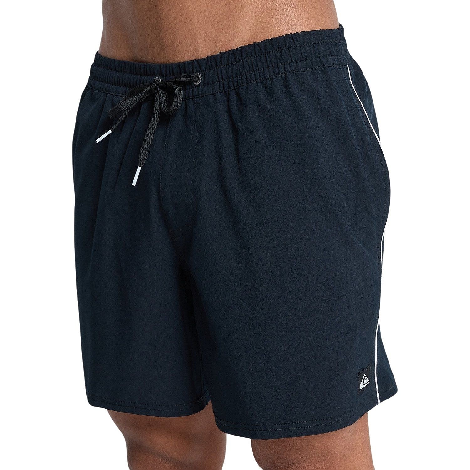 Badeshorts Quiksilver Stretch Piped Volley 16 - KVJ0/Black - men´s