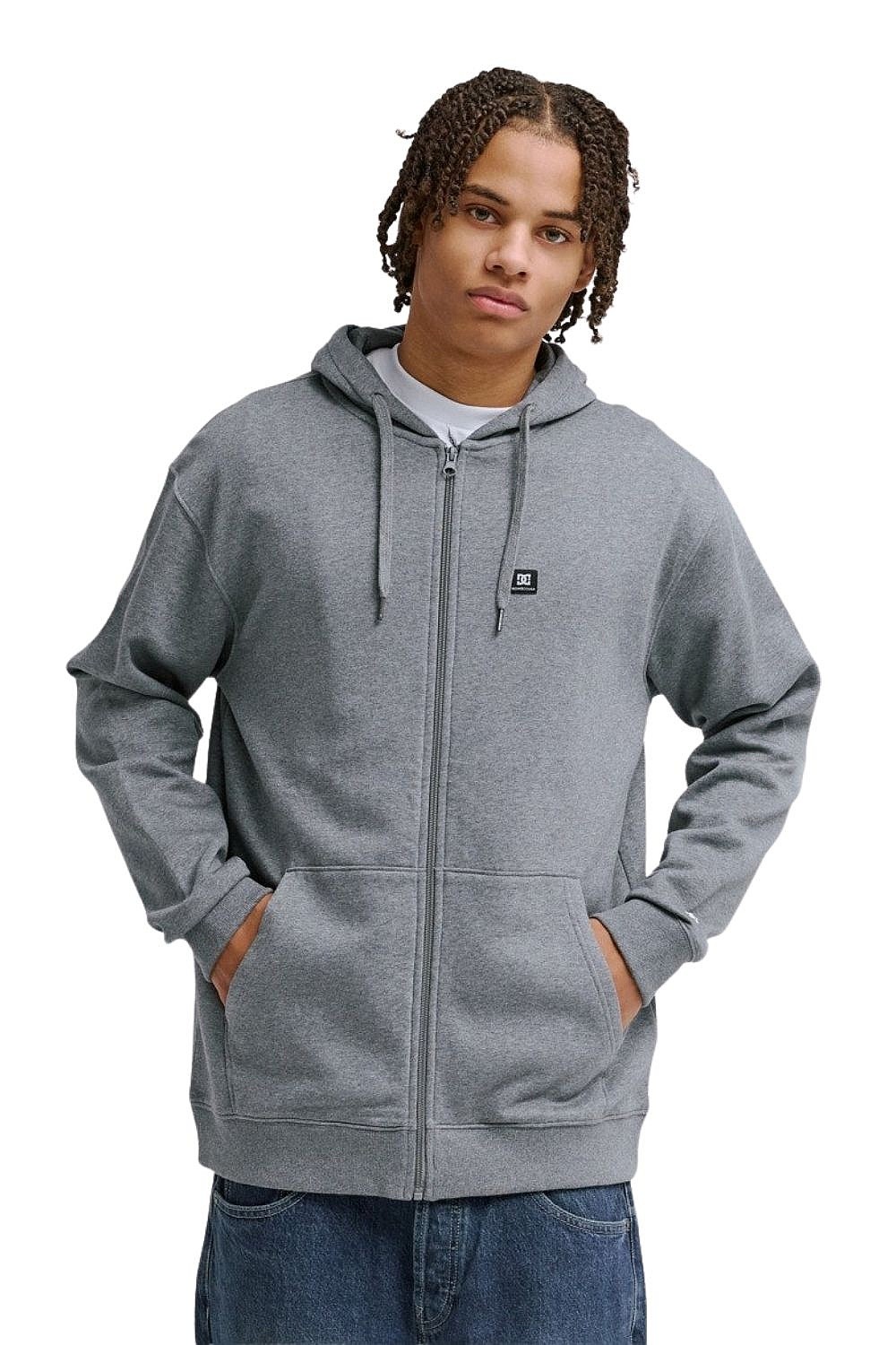 sudadera DC Lorion Zip - KRPH/Dark Grey Heather - men´s