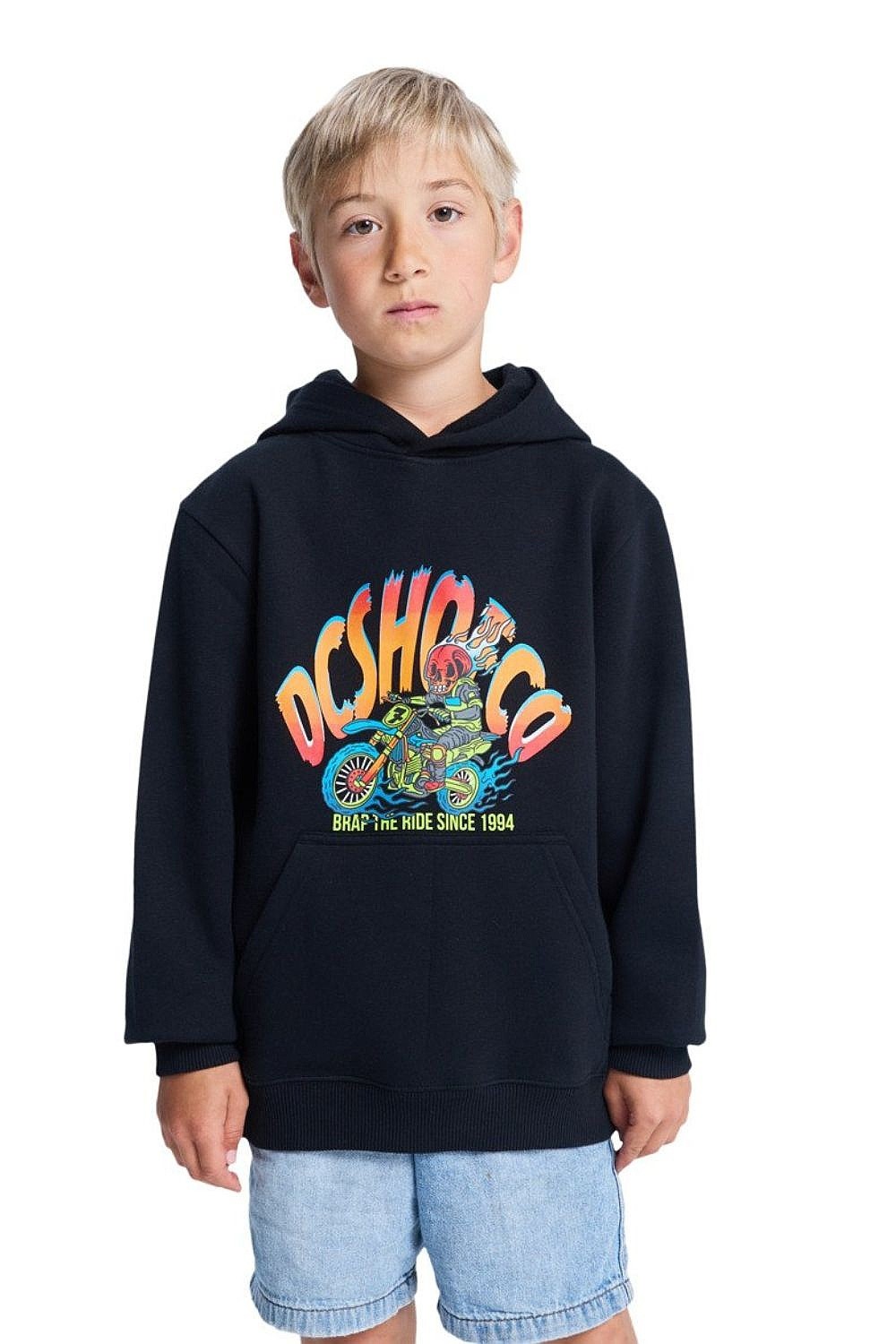felpa DC Brap The Ride Pullover - KVJ0/Black - boy´s