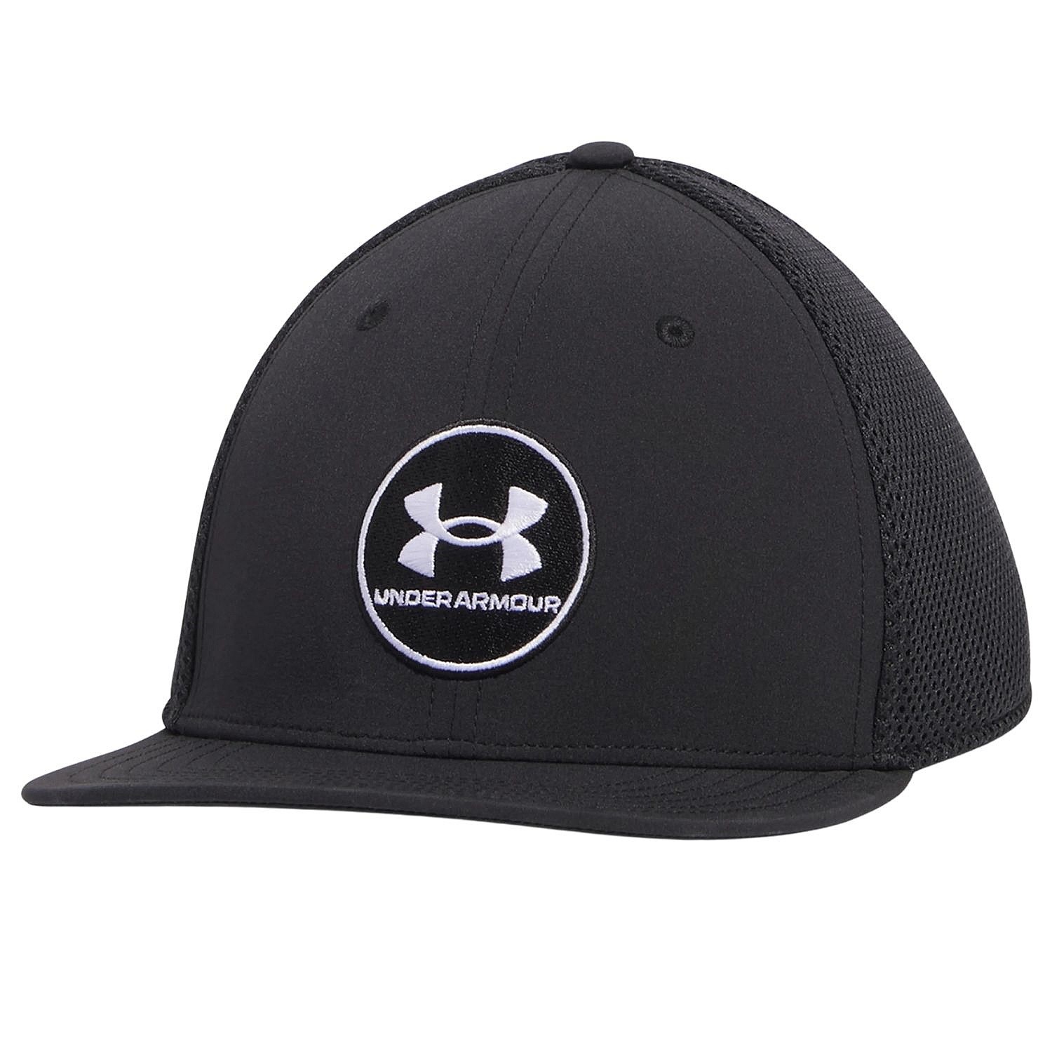 cap Under Armour Drive Mid Stretch - Black/White - men´s