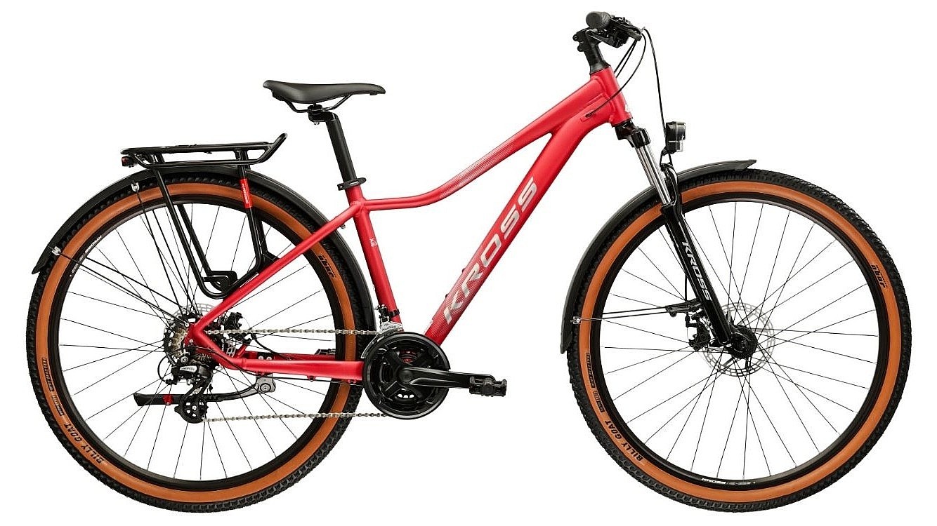 велосипед Kross Lea X200 EQ 27.5" - Pink/Silver/Matt - women´s