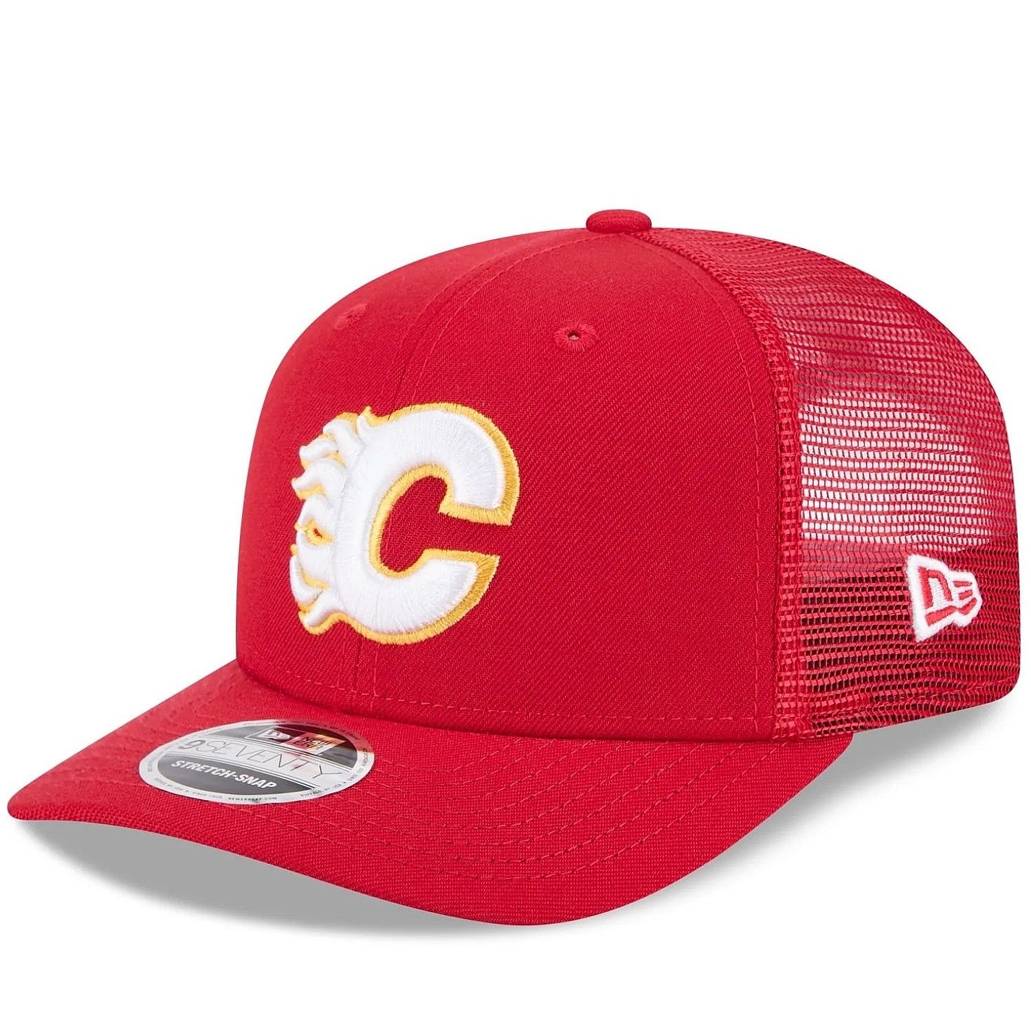 Kappe New Era 9SE Stretch Eg Trucker NHL Calgary Flames - Official Team Color - men´s