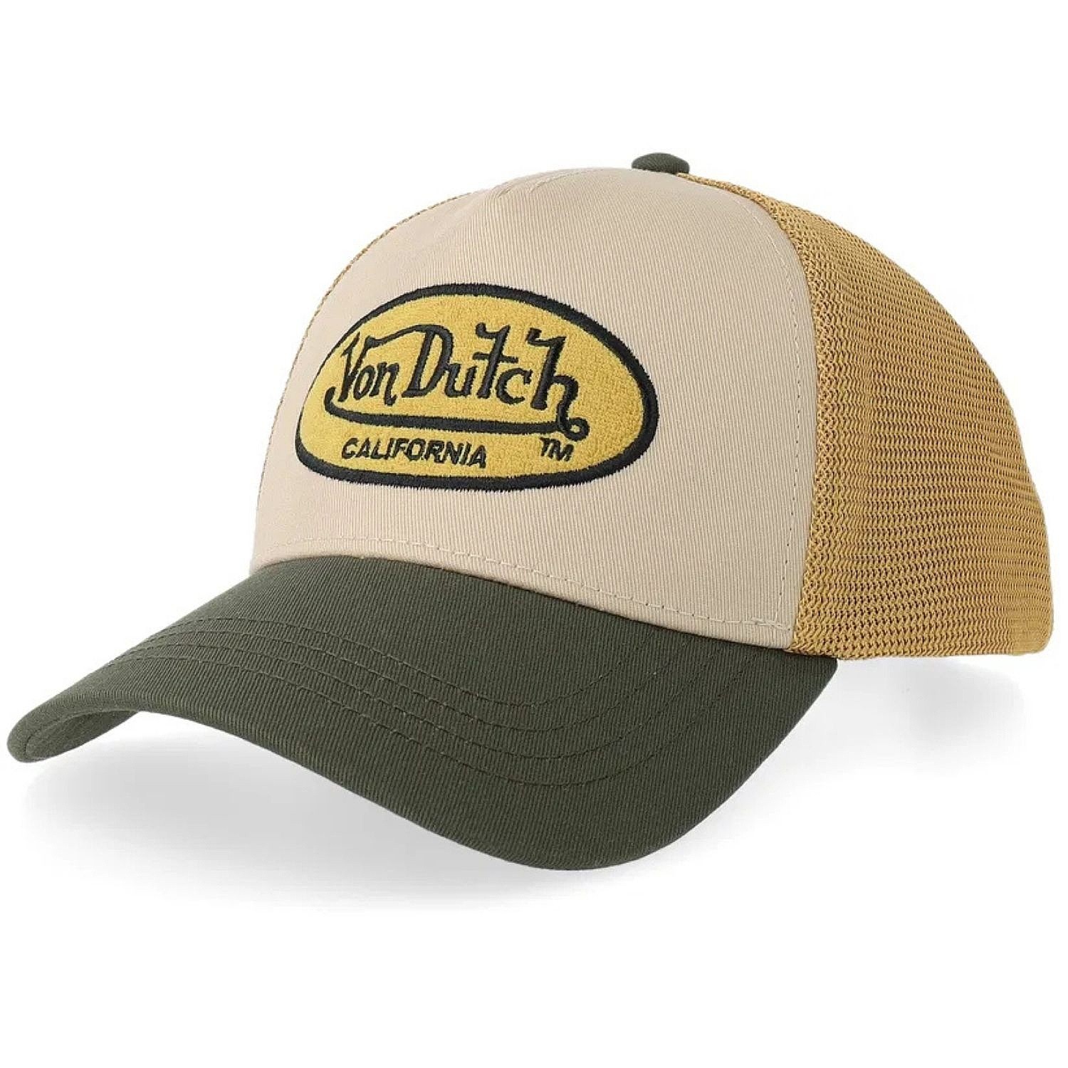 кепка Von Dutch Terry Trucker - Beige/Khaki/Black/Camel
