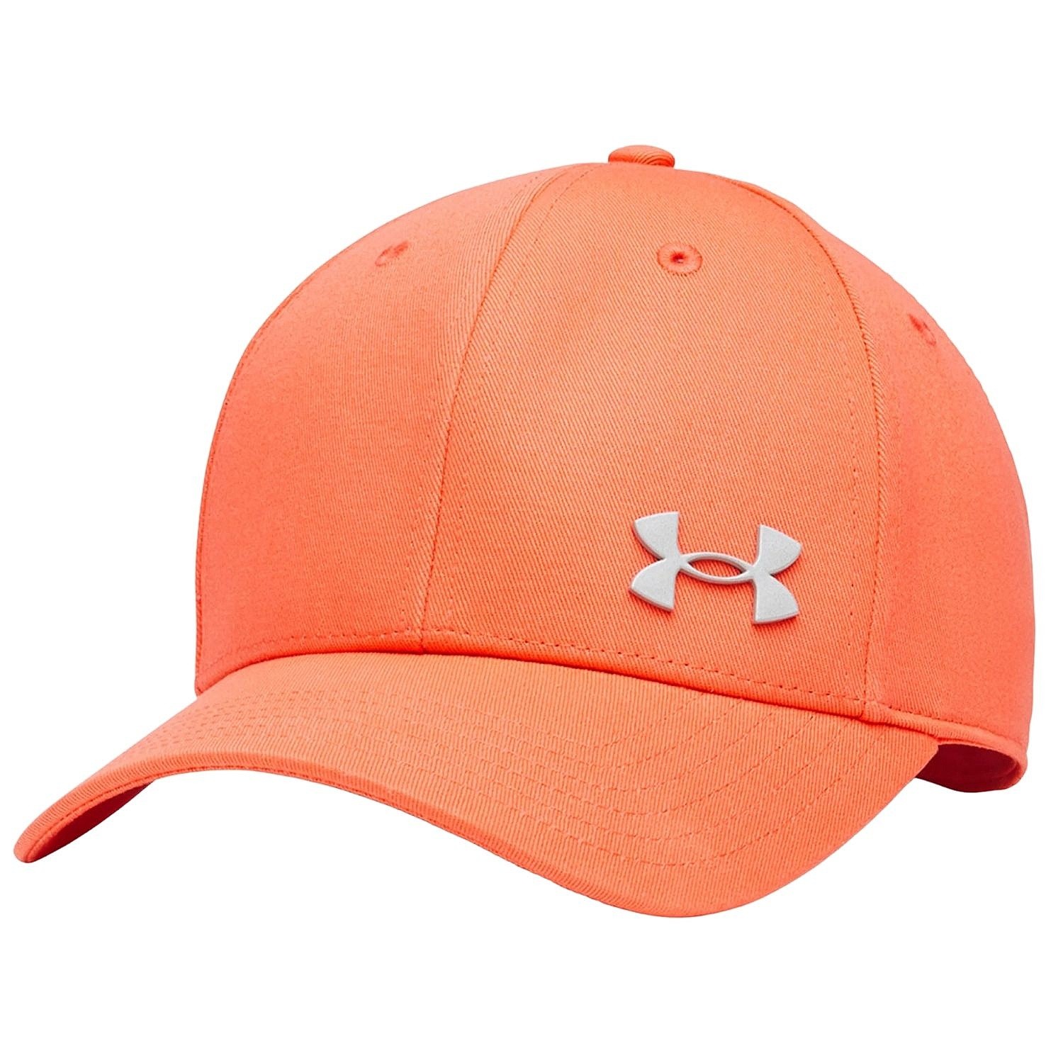 šiltovka Under Armour Essential Low Metal Adjustable - Venom Red/Metallic Silver - men´s