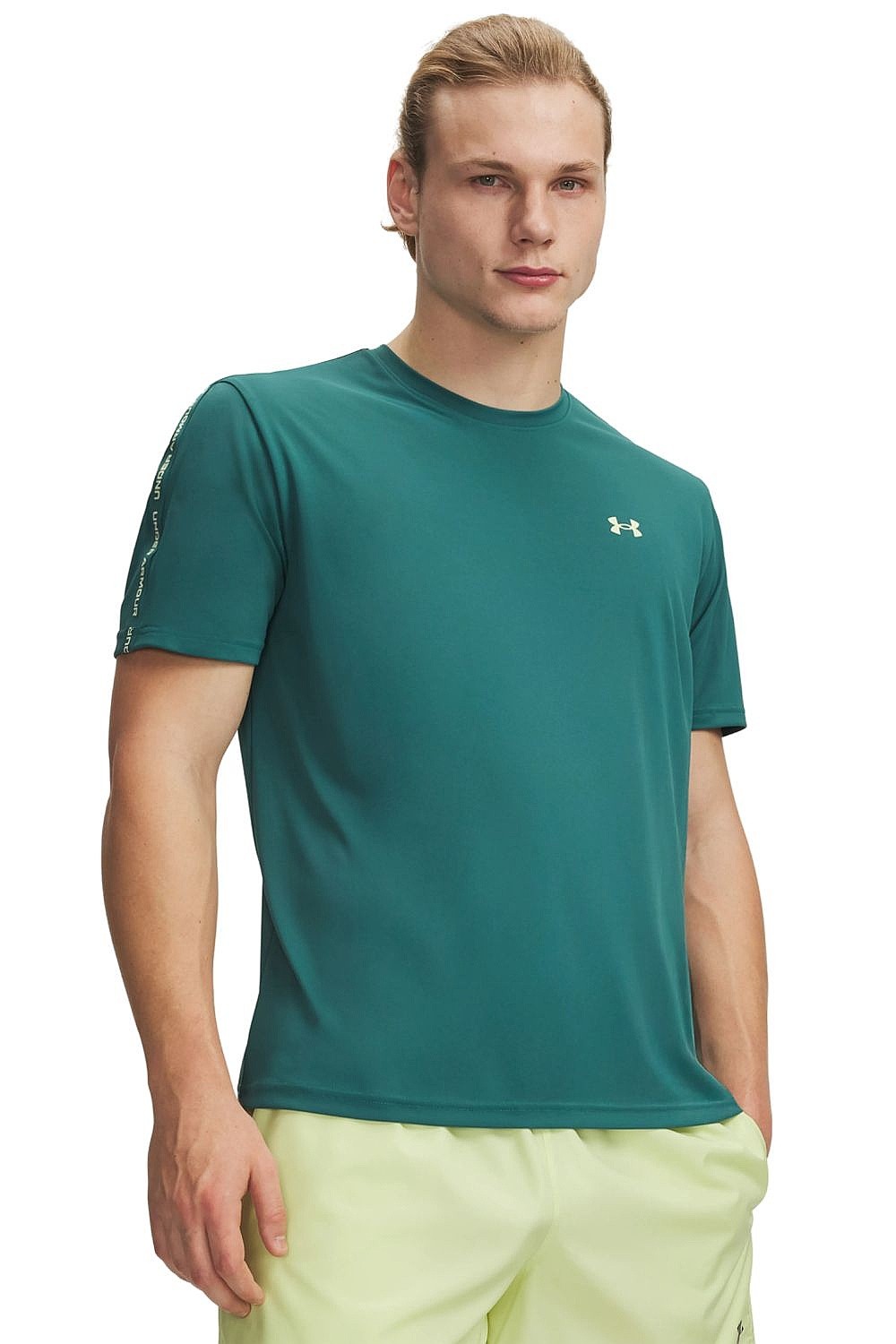 tričko Under Armour Tech Taping - Rack Green/Fade Green