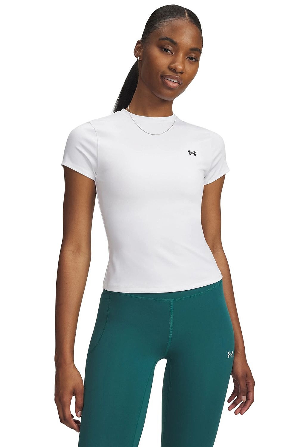 koszulka Under Armour Motion Fitted Emea - White/Black - women´s