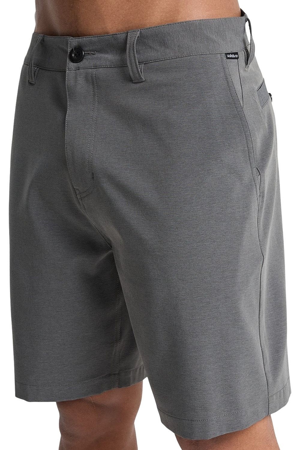 short Quiksilver Union Heather Amphibian 19 - KVJH/Black Heather - men´s