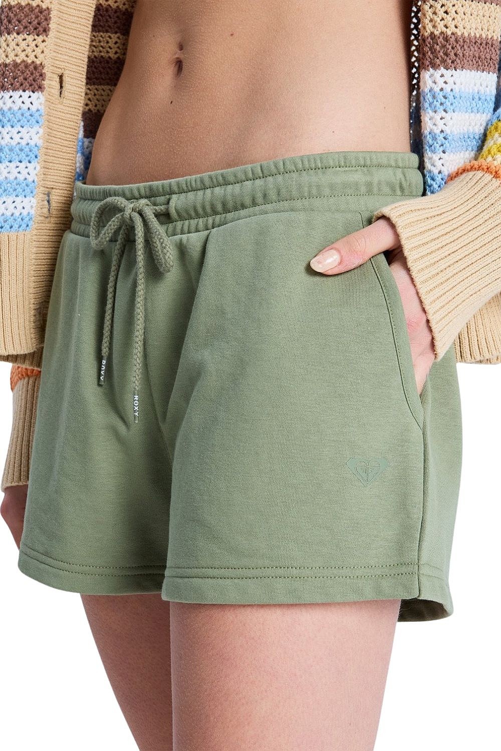 Shorts Roxy Surf Stoked - GLD0/Oil Green - women´s