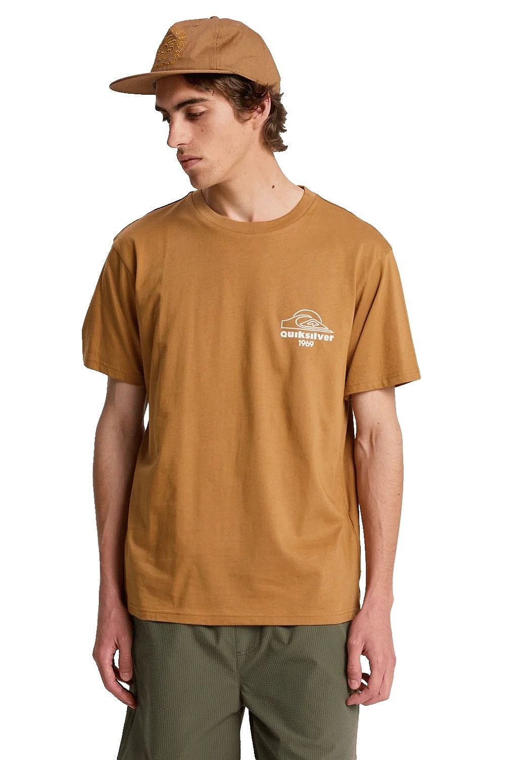 tričko Quiksilver Bliss Point - CMK0/Tobacco Brown - men´s