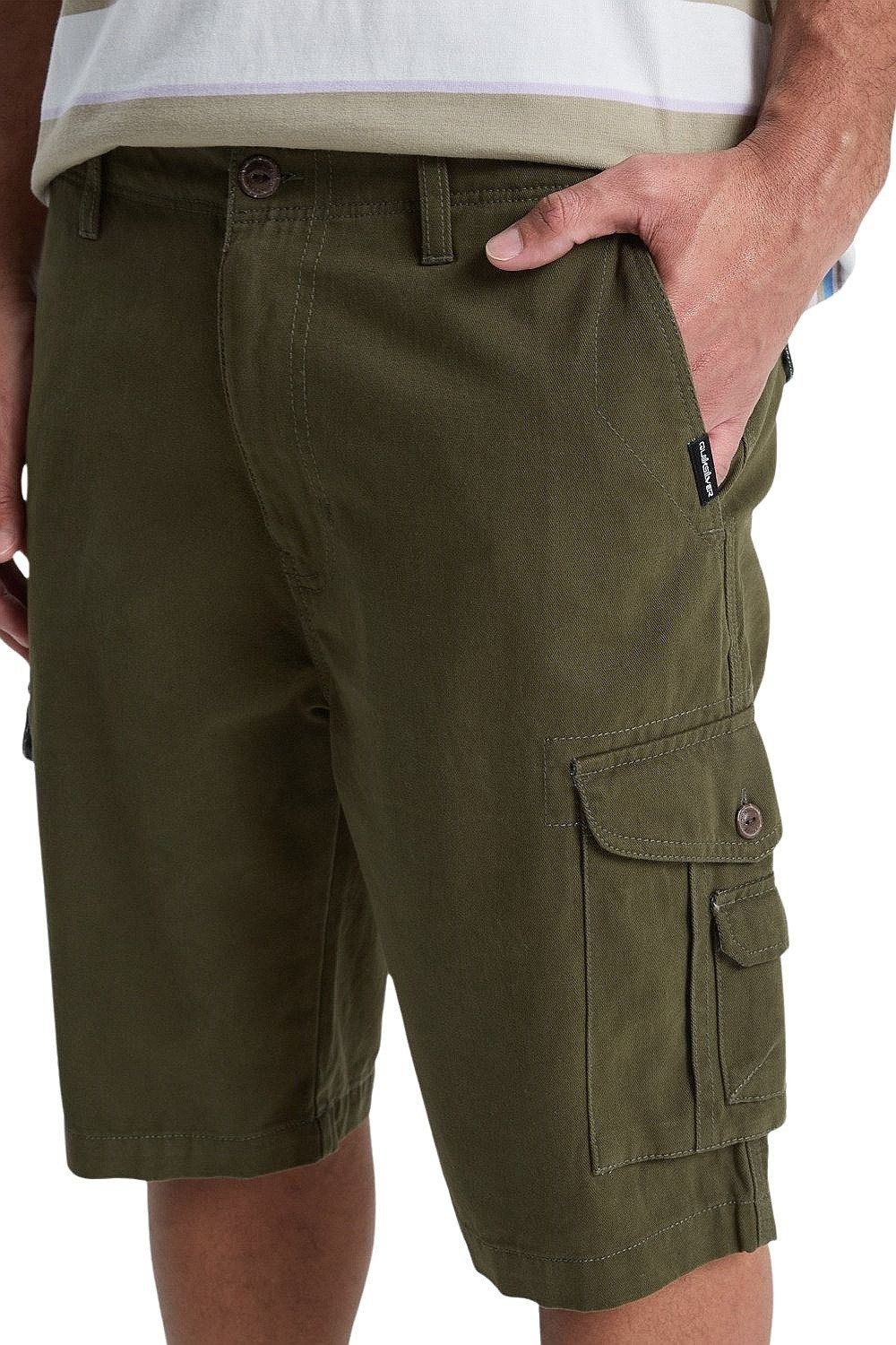 kraťasy Quiksilver Crucial Battle Cargo - CRE0/Grape Leaf - men´s