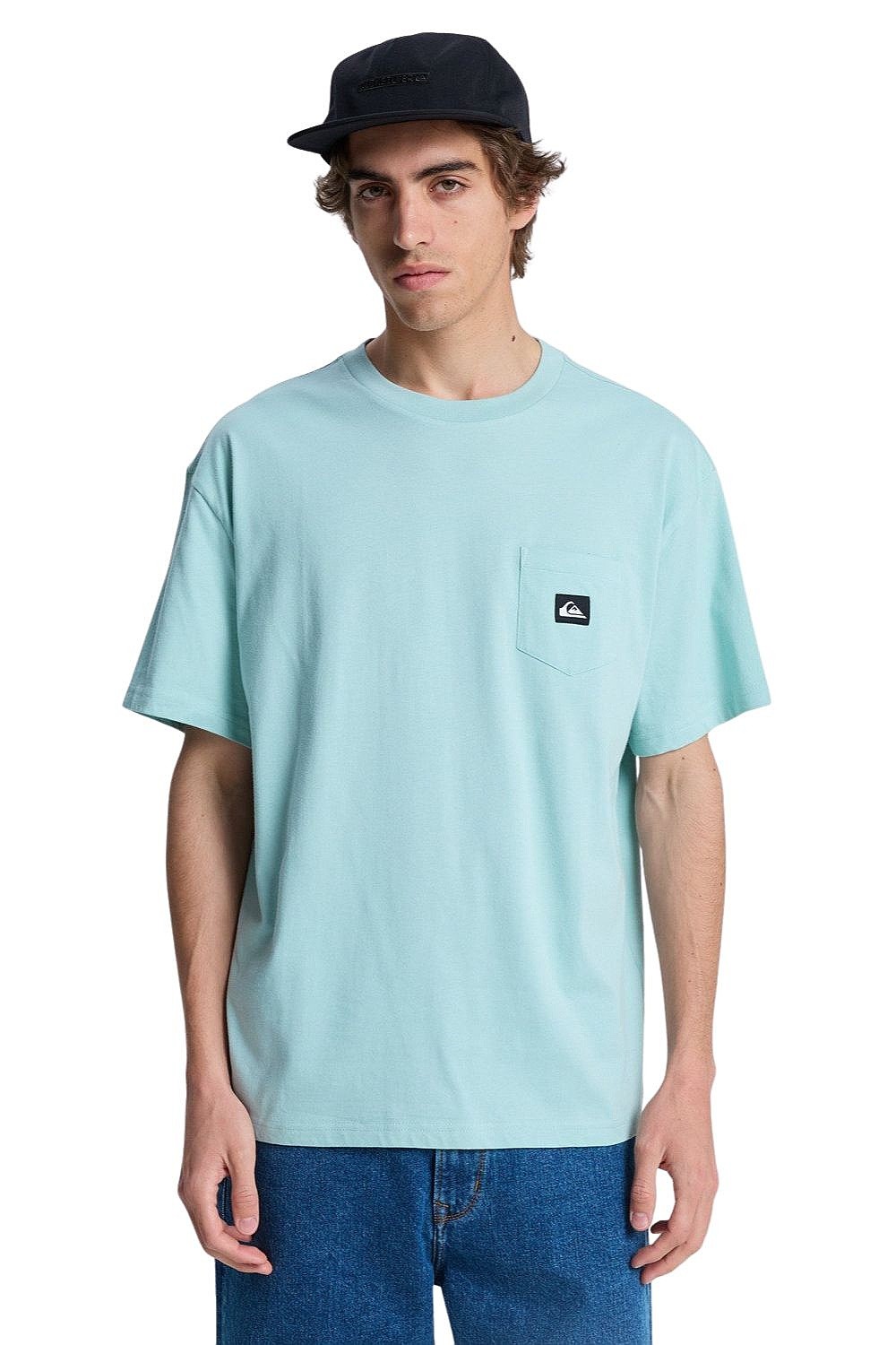 T-Shirt Quiksilver Salt Water Pocket - BGA0/Blue Haze - men´s