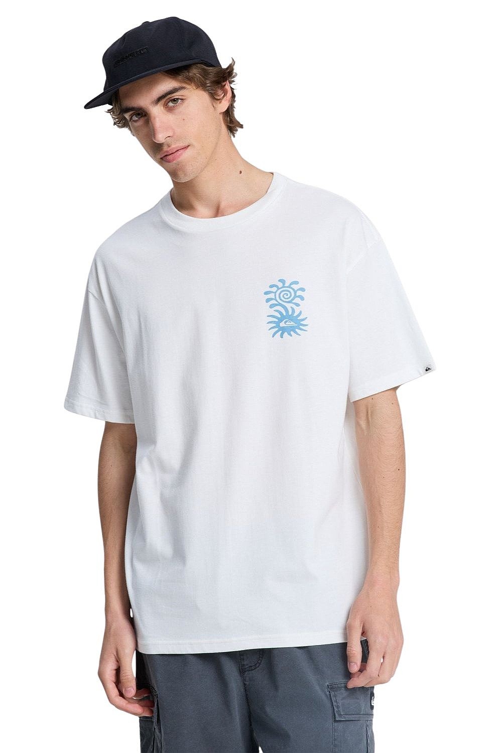 T-Shirt Quiksilver Evo Blossom Of Peace - WBK0/Snow White - men´s