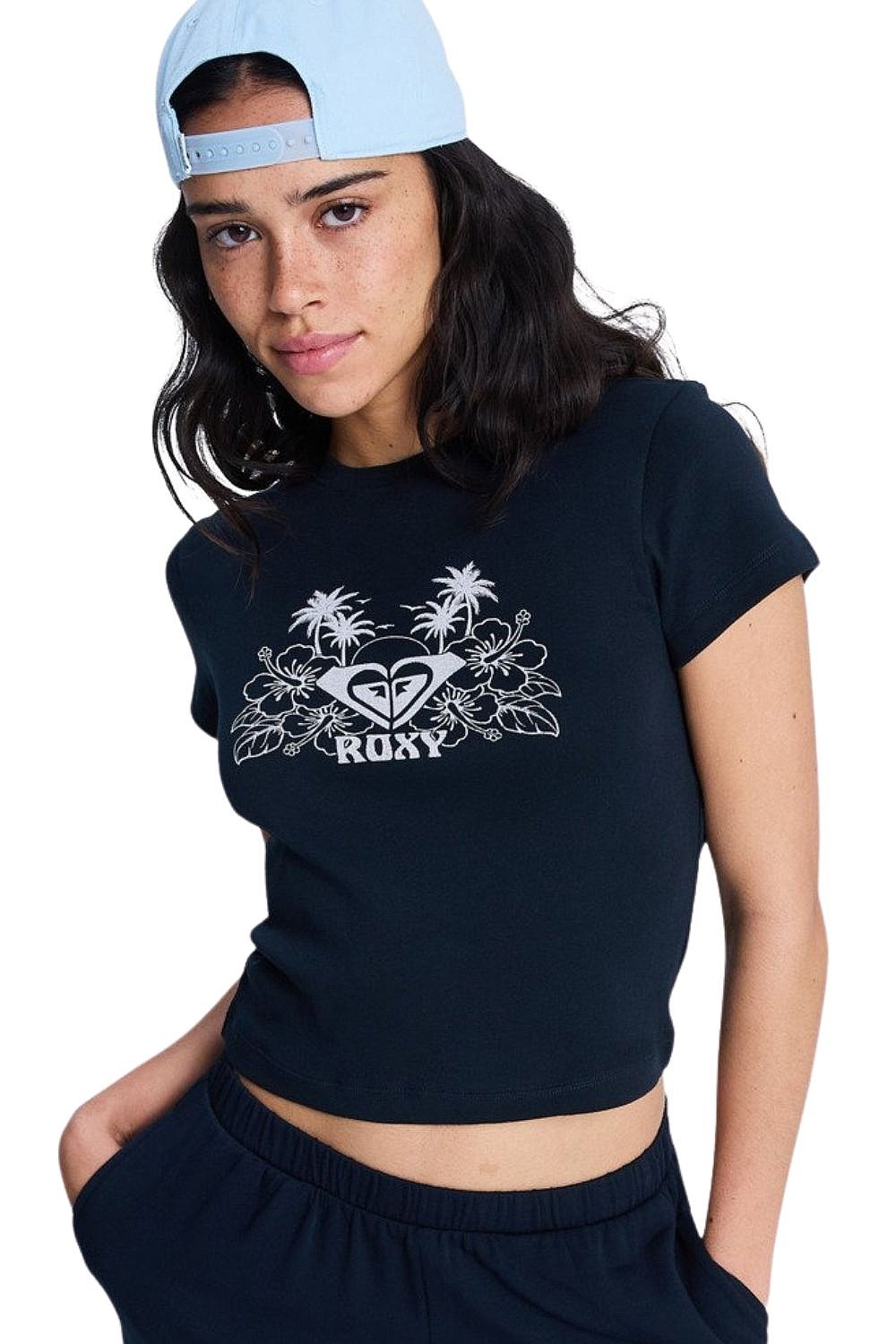 T-shirt Roxy Beach Love - KVJ0/Anthracite - women´s