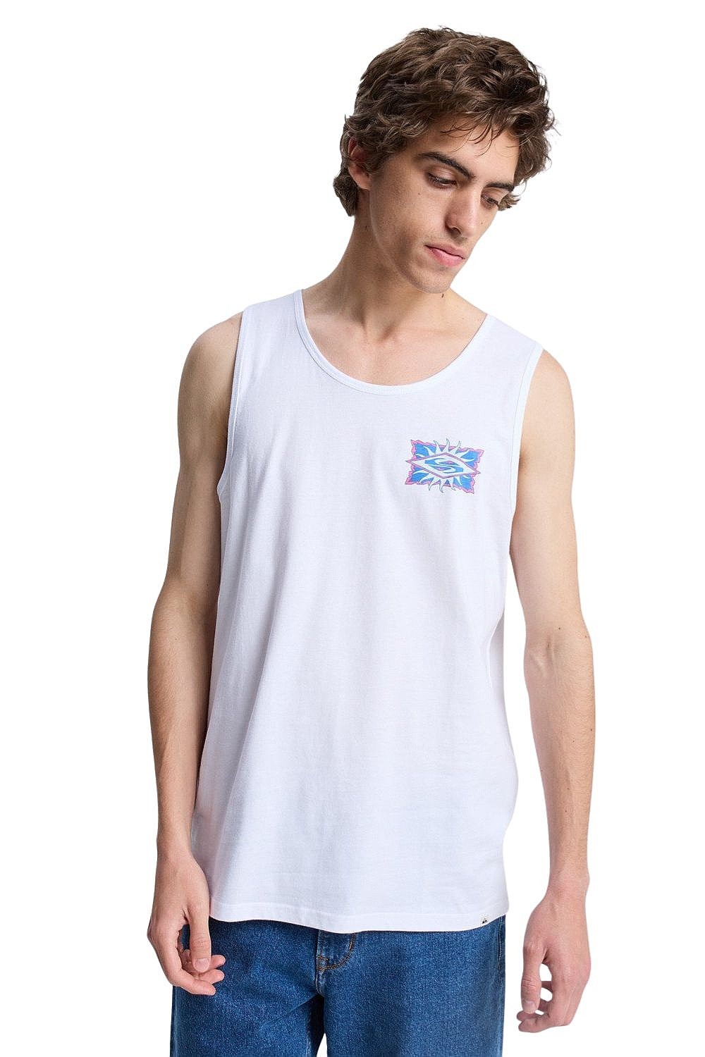 top Quiksilver Ev Starfish Stamp - WBB0/White - men´s