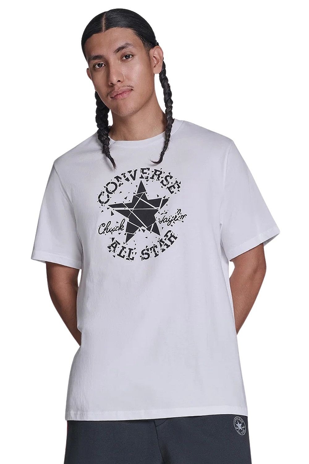 T-shirt Converse Broken Glass/CVM6T087 - WHT/White - men´s