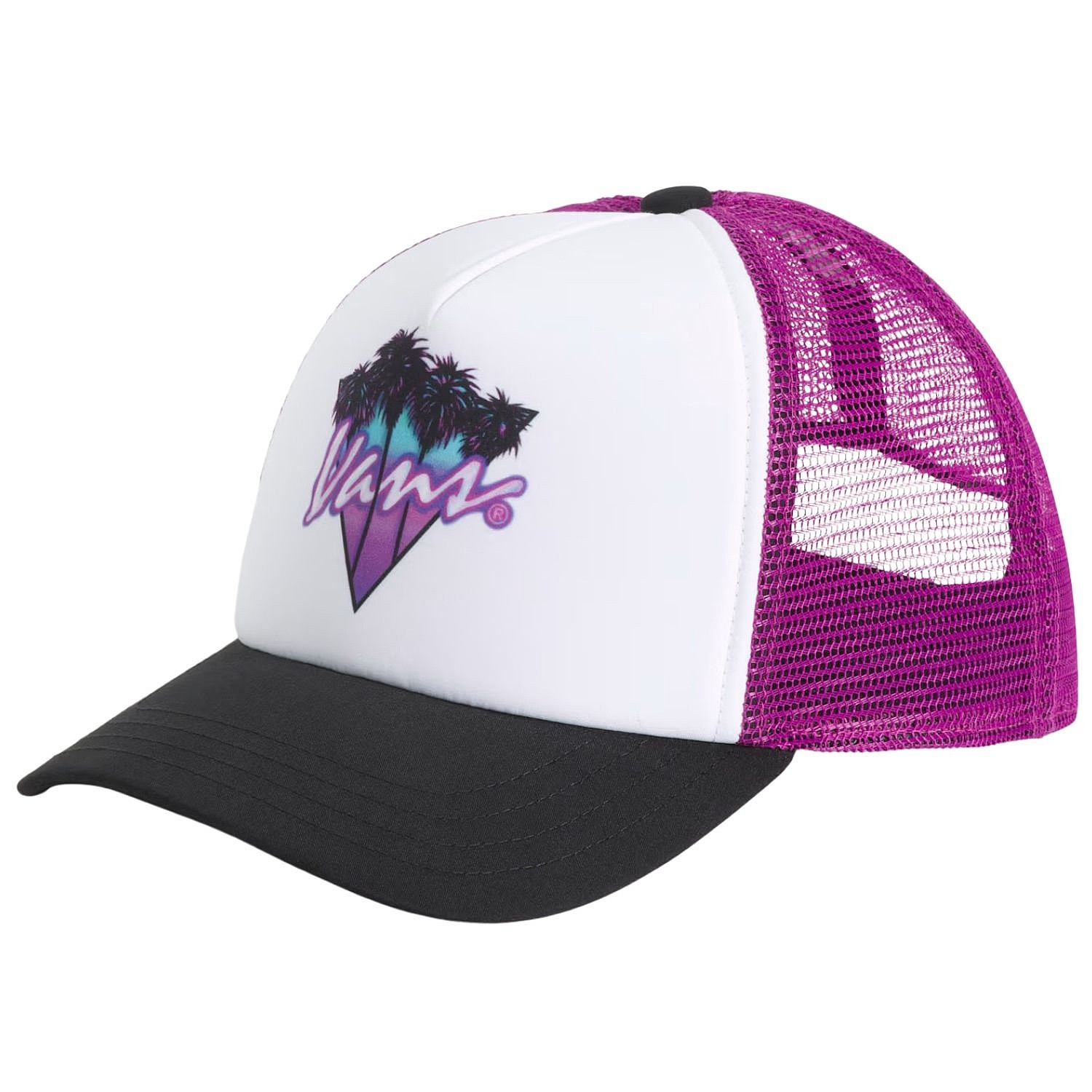 šiltovka Vans Twisted Vans Trucker Youth - Checkerboard White - unisex junior