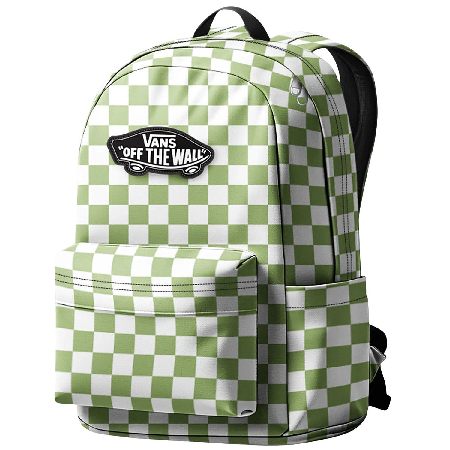 рюкзак Vans Old Skool Grom Check - Checkerboard Lime Burst - unisex junior