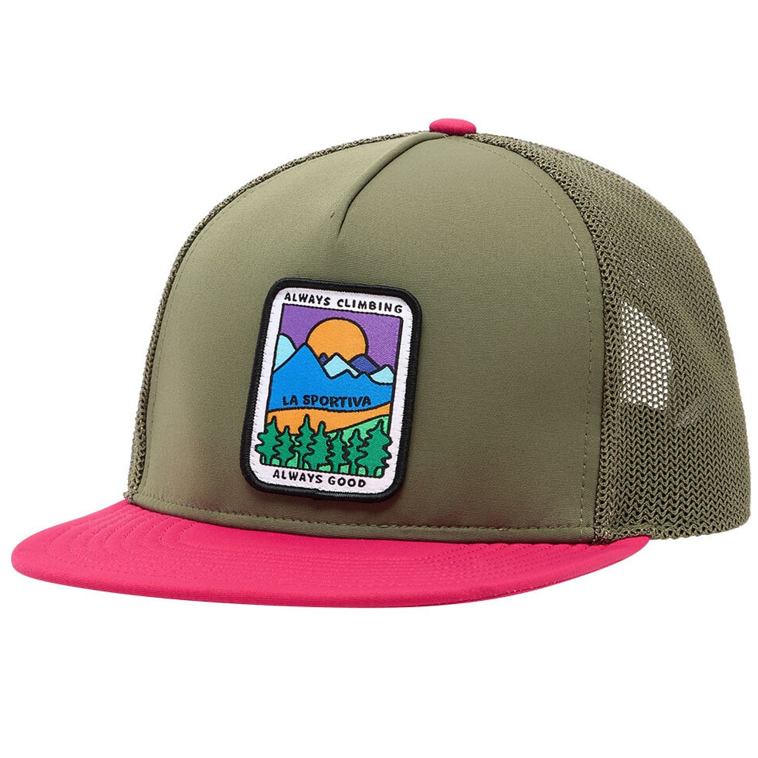 casquette La Sportiva Always Climbing Trucker - Cypress/Azalea