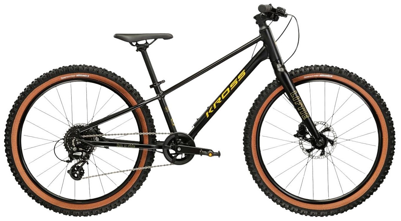 vélo Kross Liftie X 24" - Black/Yellow/Matt - unisex junior