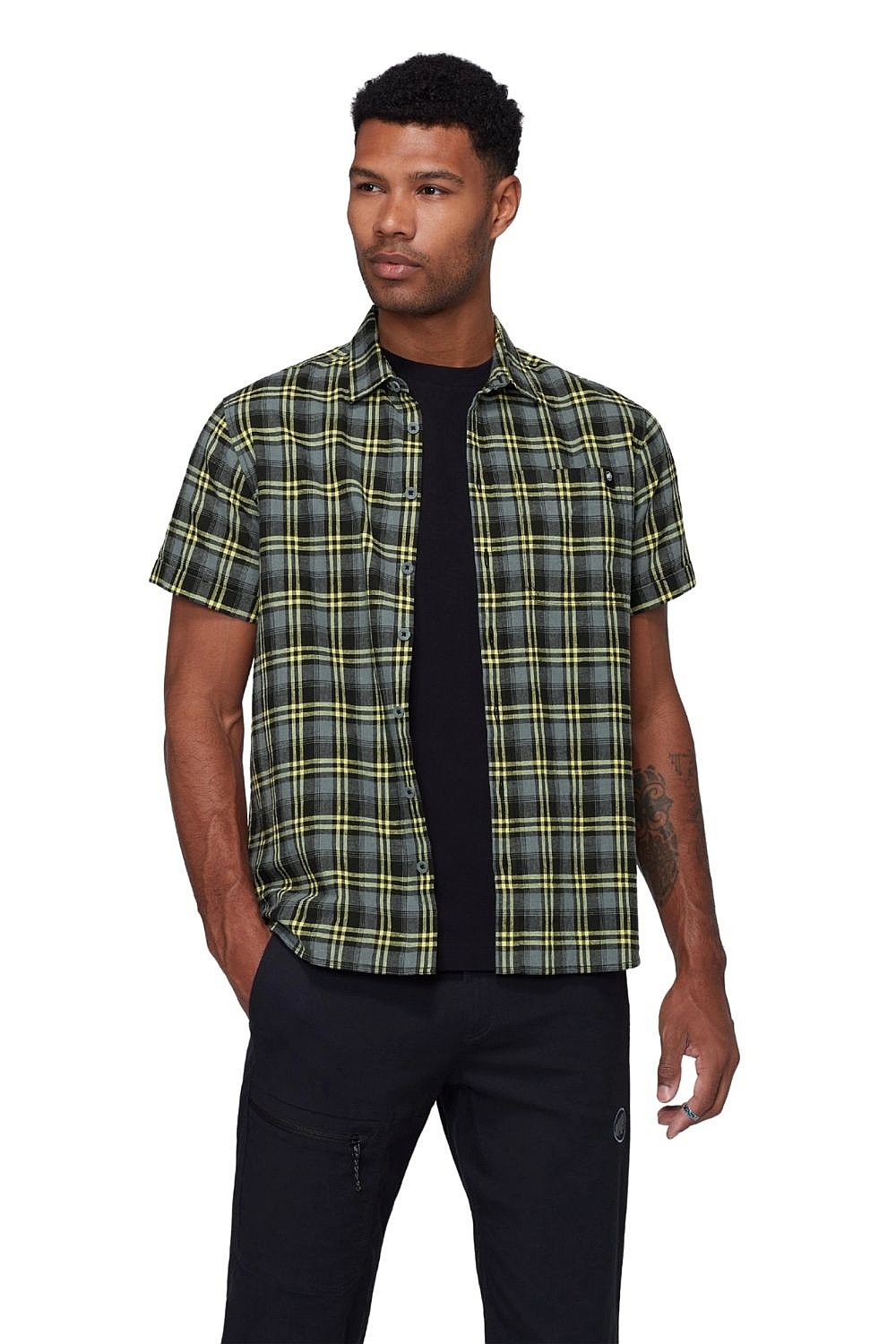 koszula Mammut Trovat Summer - Black/Strata - men´s