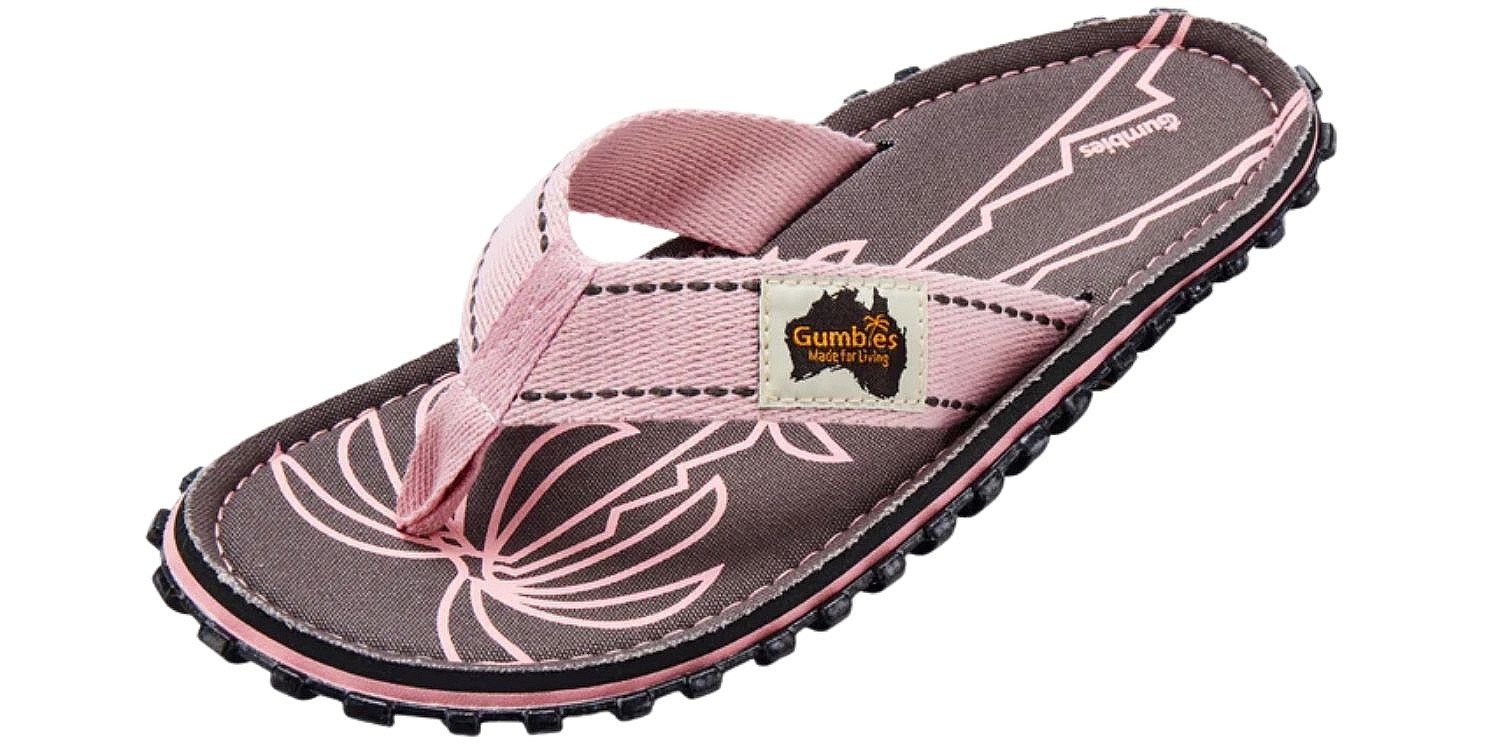 žabky Gumbies Islander - Palm Leaf Grey - women´s
