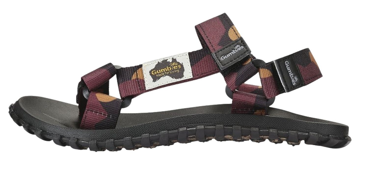 boty Gumbies Scrambler - Burgundy/Orange