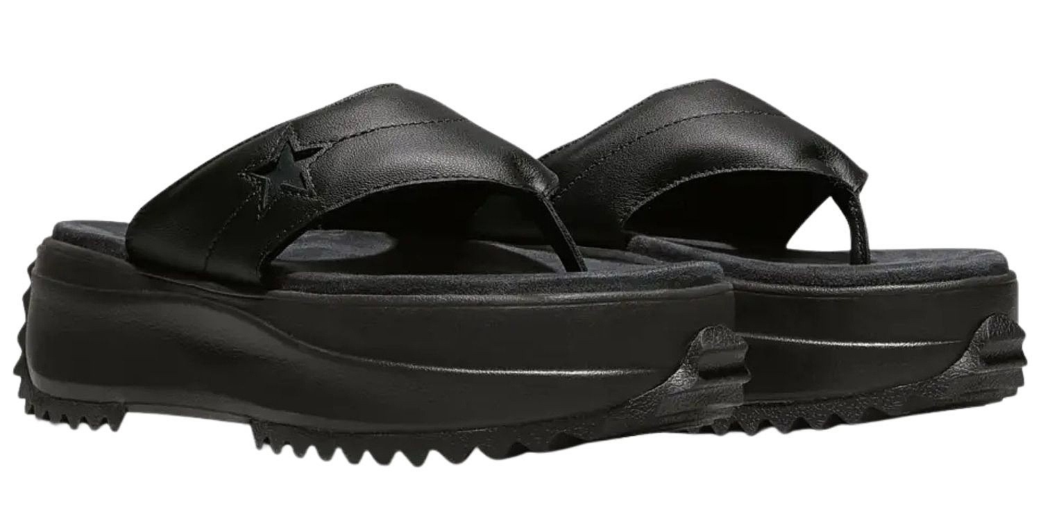 петарды Converse Run Star Platform Leather - A20650/Black/Black/Black - women´s