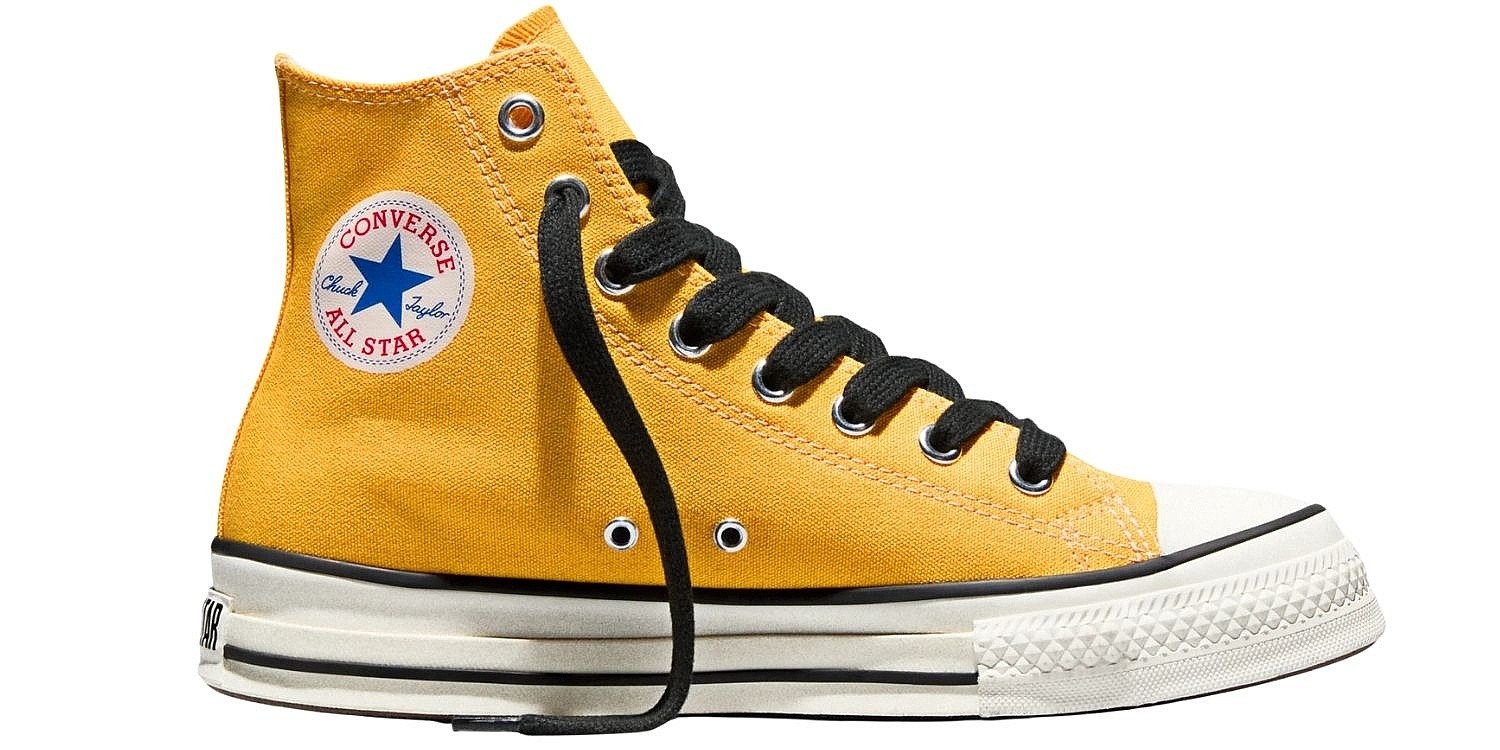 обувь Converse Chuck Taylor Throwback Hi - A18842/Gold Palm/Vintage White/Black