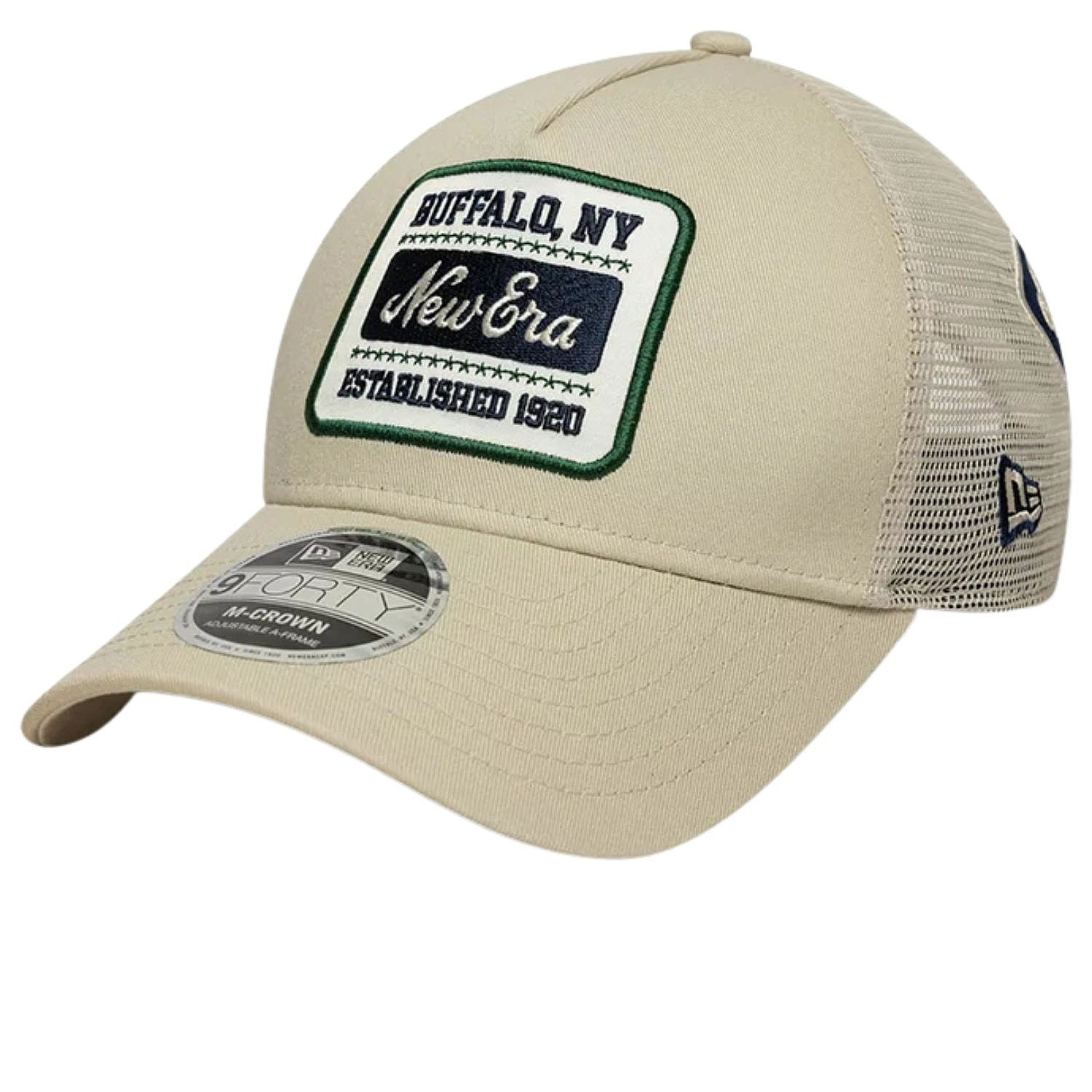 czapka z daszkiem New Era 9FO M-Crown AF Multi Patch Trucker Branded - Stone - men´s