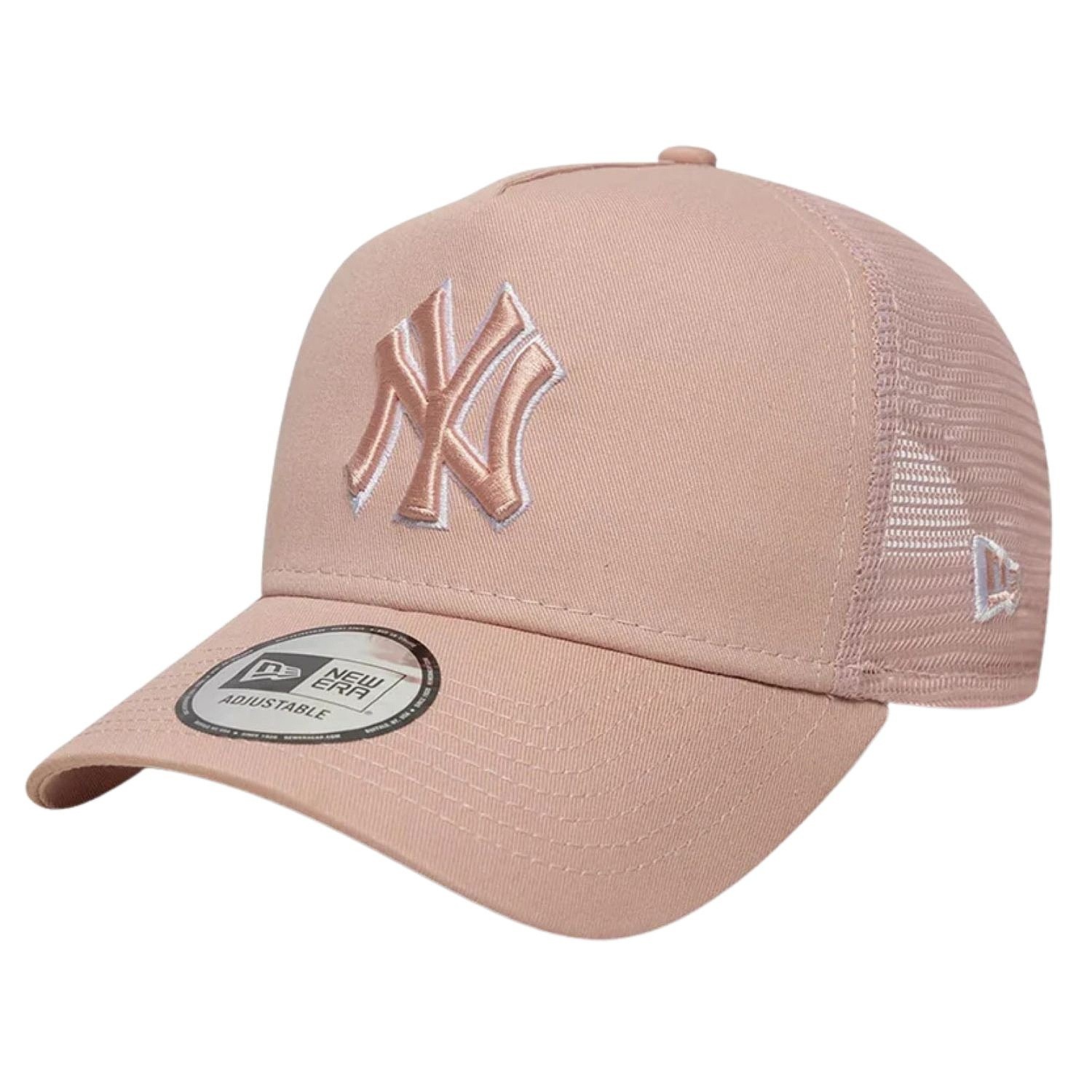 šiltovka New Era 9FO AF Outline Trucker MLB New York Yankees - Pink Rouge/White - men´s