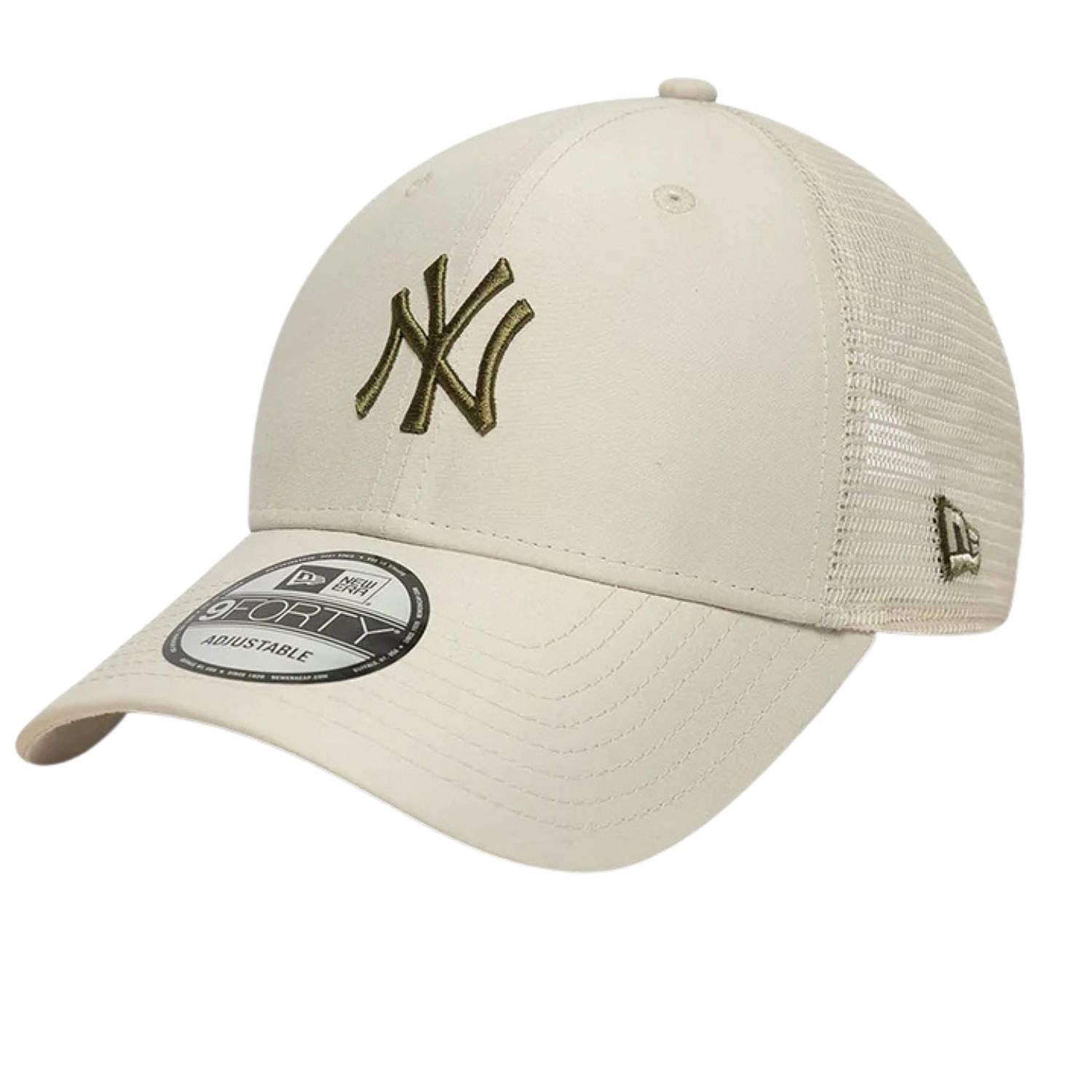 kšiltovka New Era 9FO Midi Homefield Trucker MLB New York Yankees - Stone/New Olive