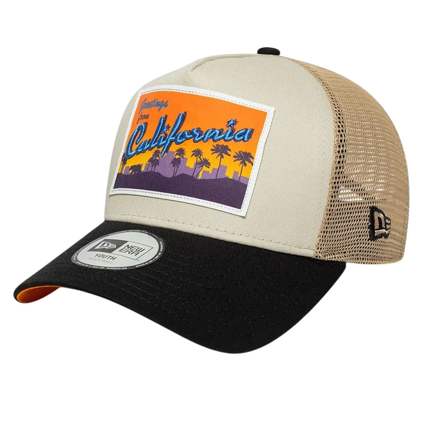кепка New Era 9FO AF Location Patch Trucker Branded Youth - Stone - unisex junior