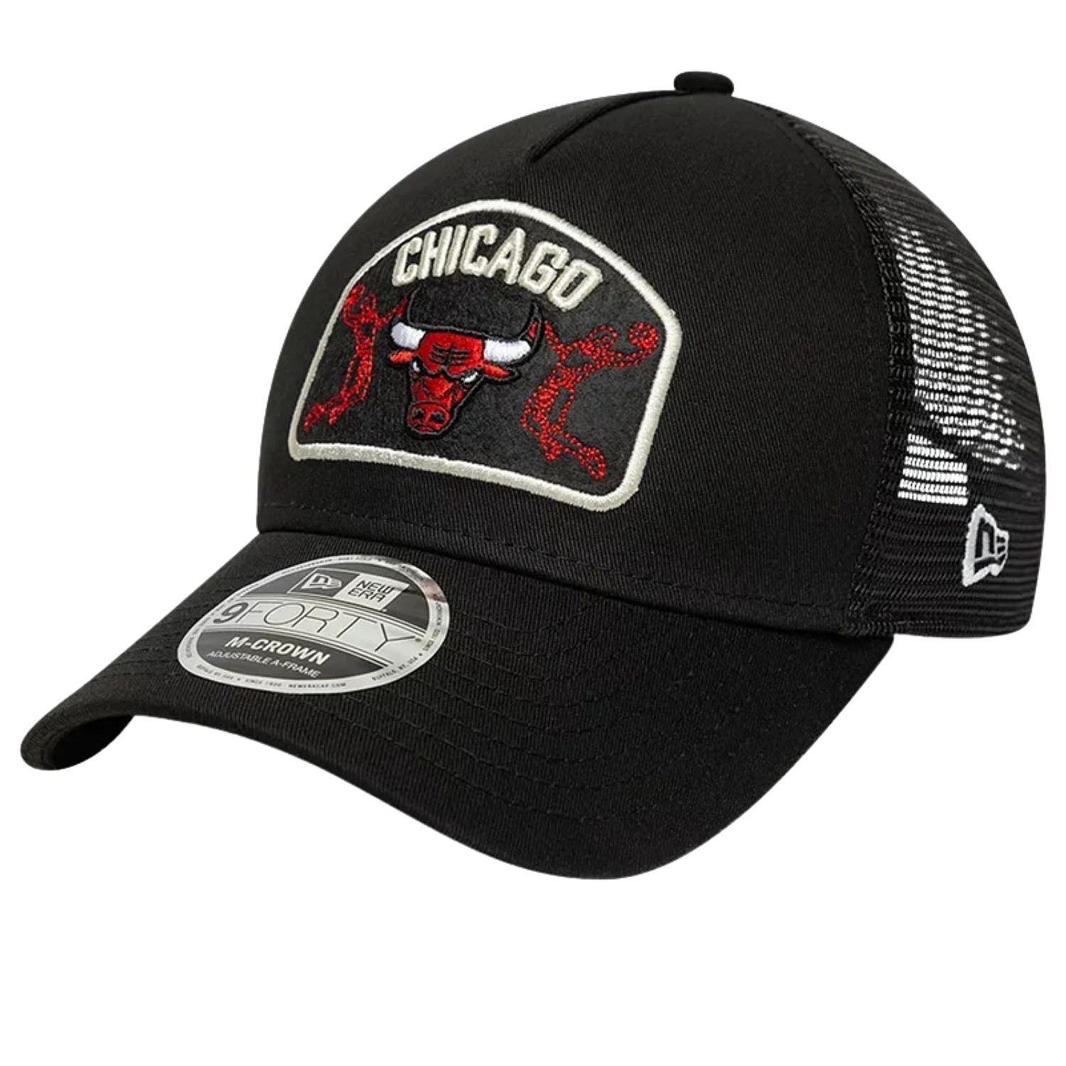 czapka z daszkiem New Era 9FO M-Crown AF Trucker NBA Chicago Bulls - Black - men´s