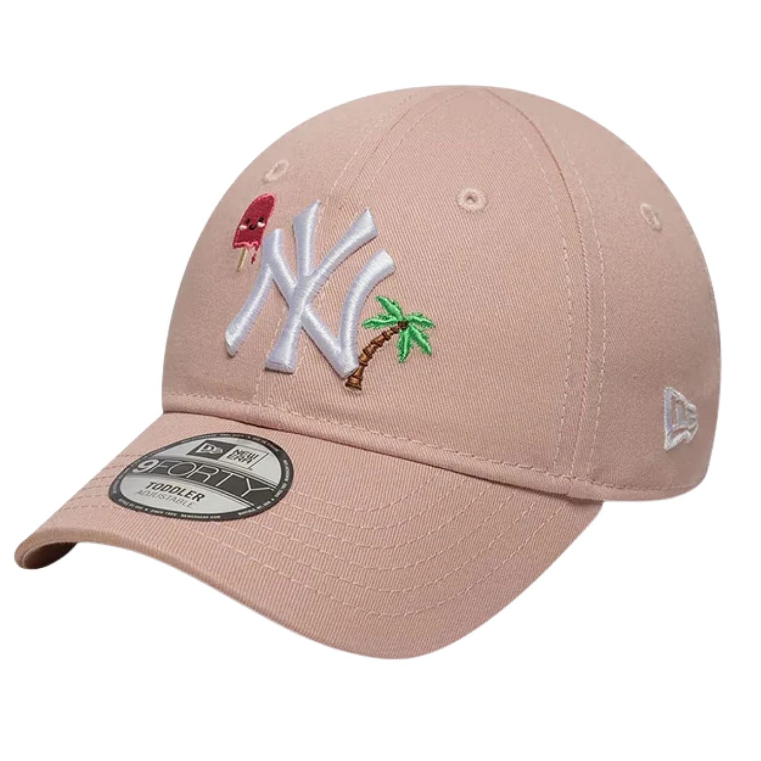 casquette New Era 9FO Summer Icon MLB New York Yankees Toddler - Pink Rouge/White - kid´s