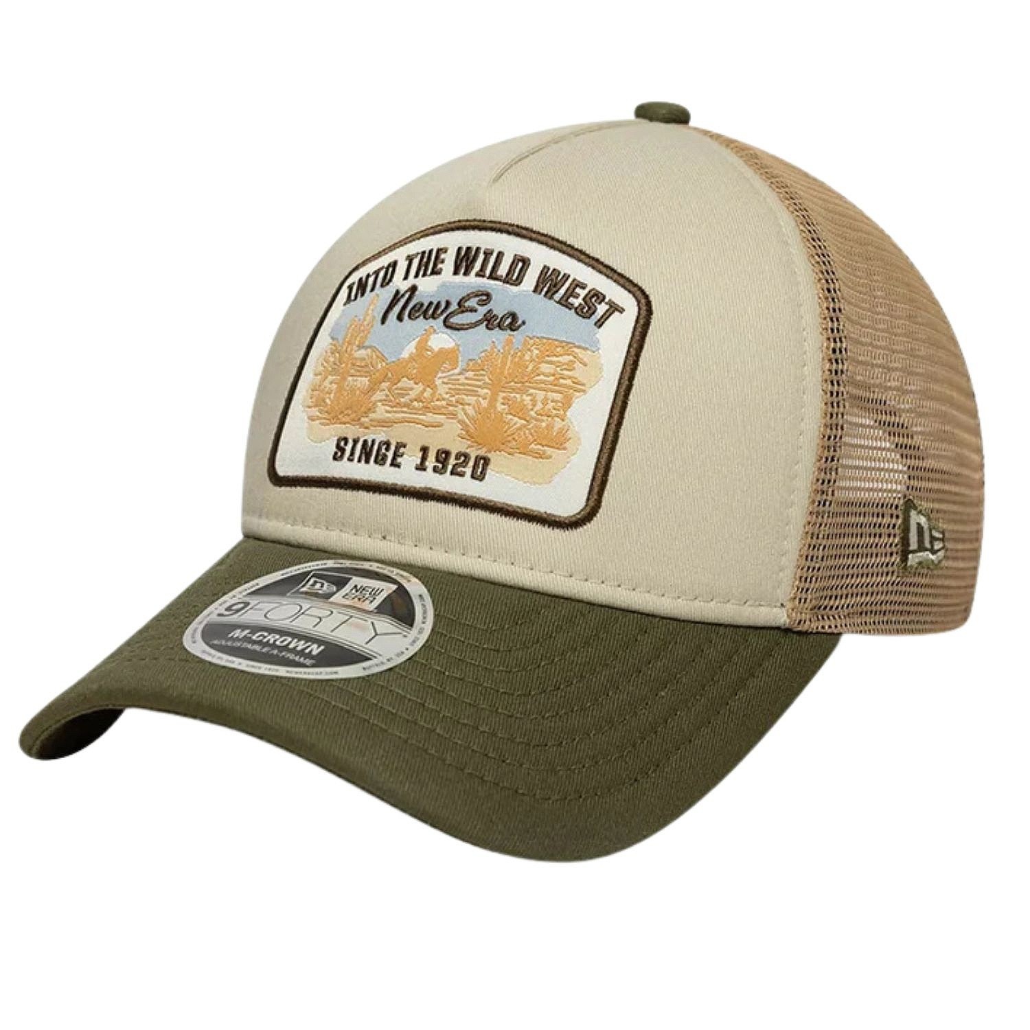 кепка New Era 9FO M-Crown AF Trucker Branded - New Olive/Stone - men´s