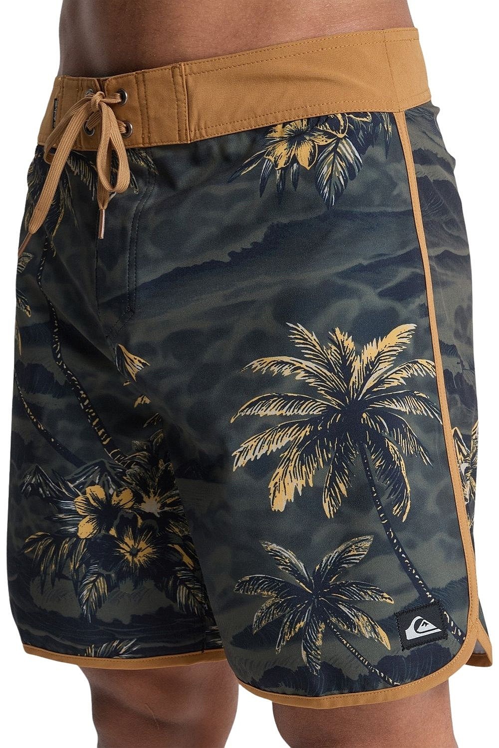 плавательные шорты Quiksilver Surfsilk Scallop 18 - KVJ6/Black Sundown - men´s