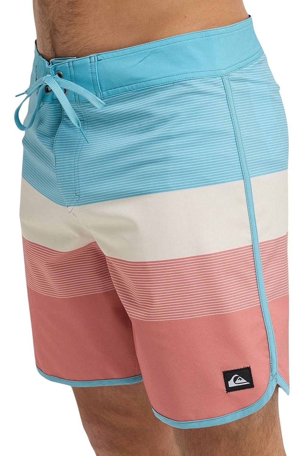Badeshorts Quiksilver Surfsilk Scallop 18 - MKT6/Desert Sand - Tijuana - men´s